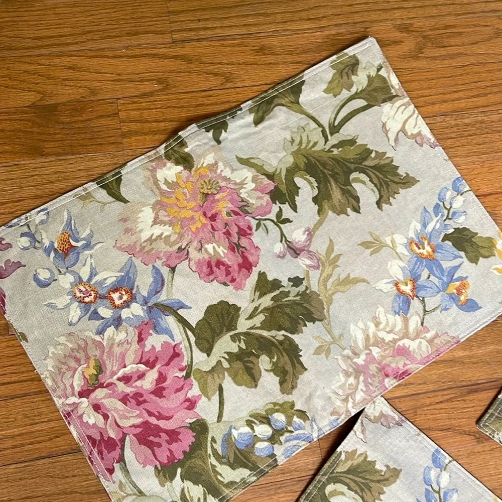 1990’s Floral Placemats | 90’s placemats